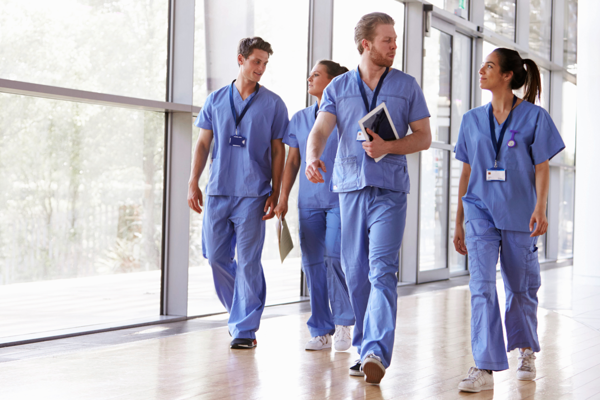 Medical Laundry Hospital Staff In Hall 02 1800X900